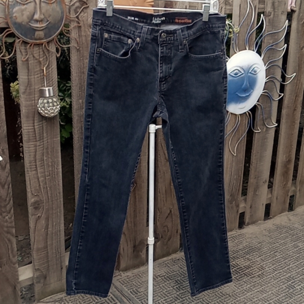 Men's faded black jeans.Good stretch.Superflex 32/30slim